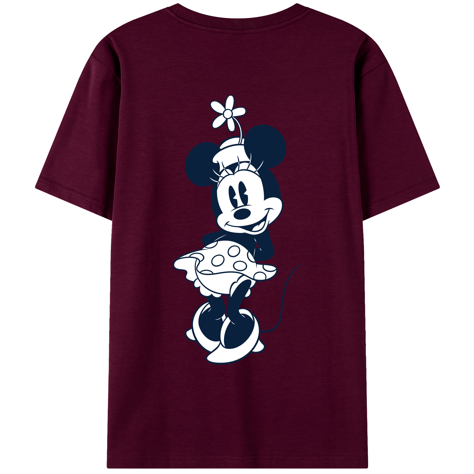 （画像用） ミッキーマウス Mickey Mouse レディース半袖Tシャツ(バックプリント)
